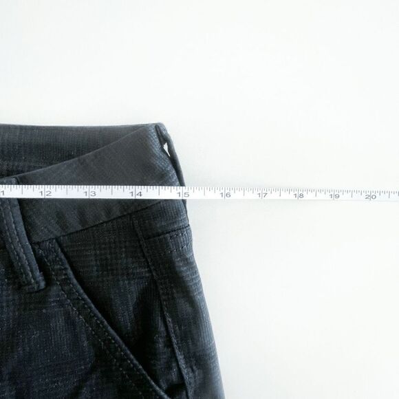 Joe's Womens Pants High (rise) Honey Curvy Skinny Ankle Black Shimmer Plaid 28 - Picture 8 of 10